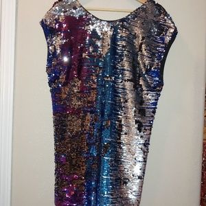 COPY - Staring at Stars All over Sequin Mini Dress M